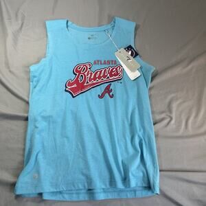 Genuine Merchandise Level Wear Women's Atlanta Braves Tank Top Size Small NWT